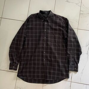 Hathaway Classic Black Checkered Men's Shirt